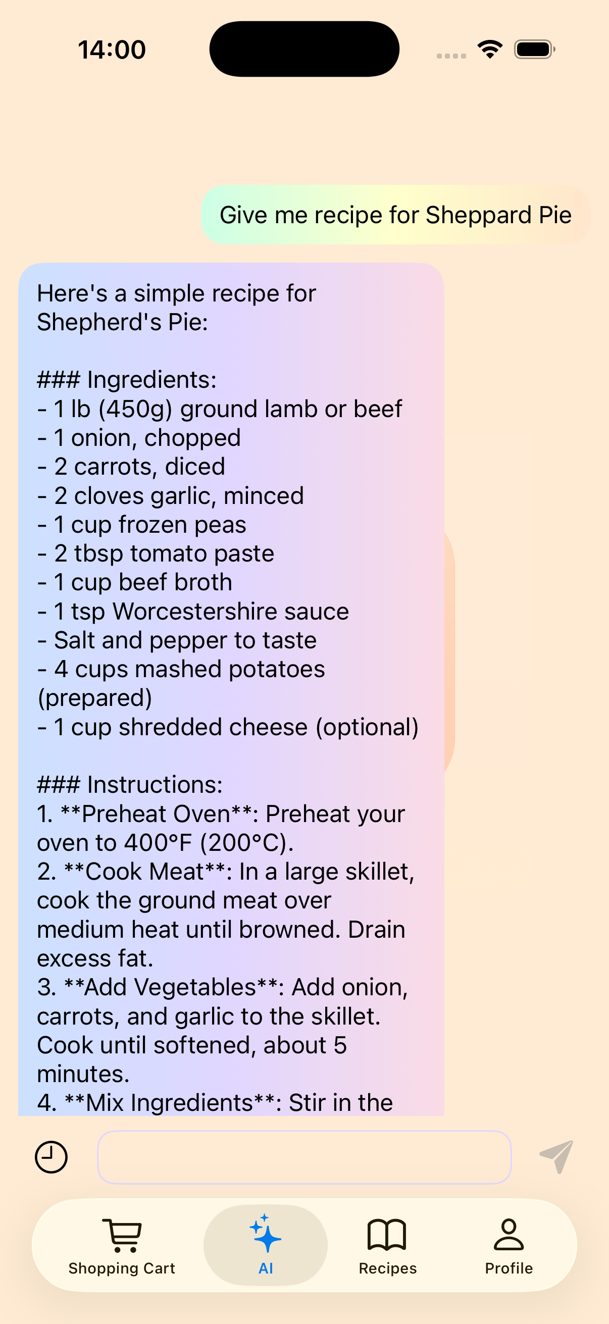 ShoppingCart Screenshot 3